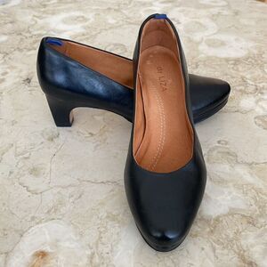 dr. Liza Sneaker Pumps Black Leather 6W